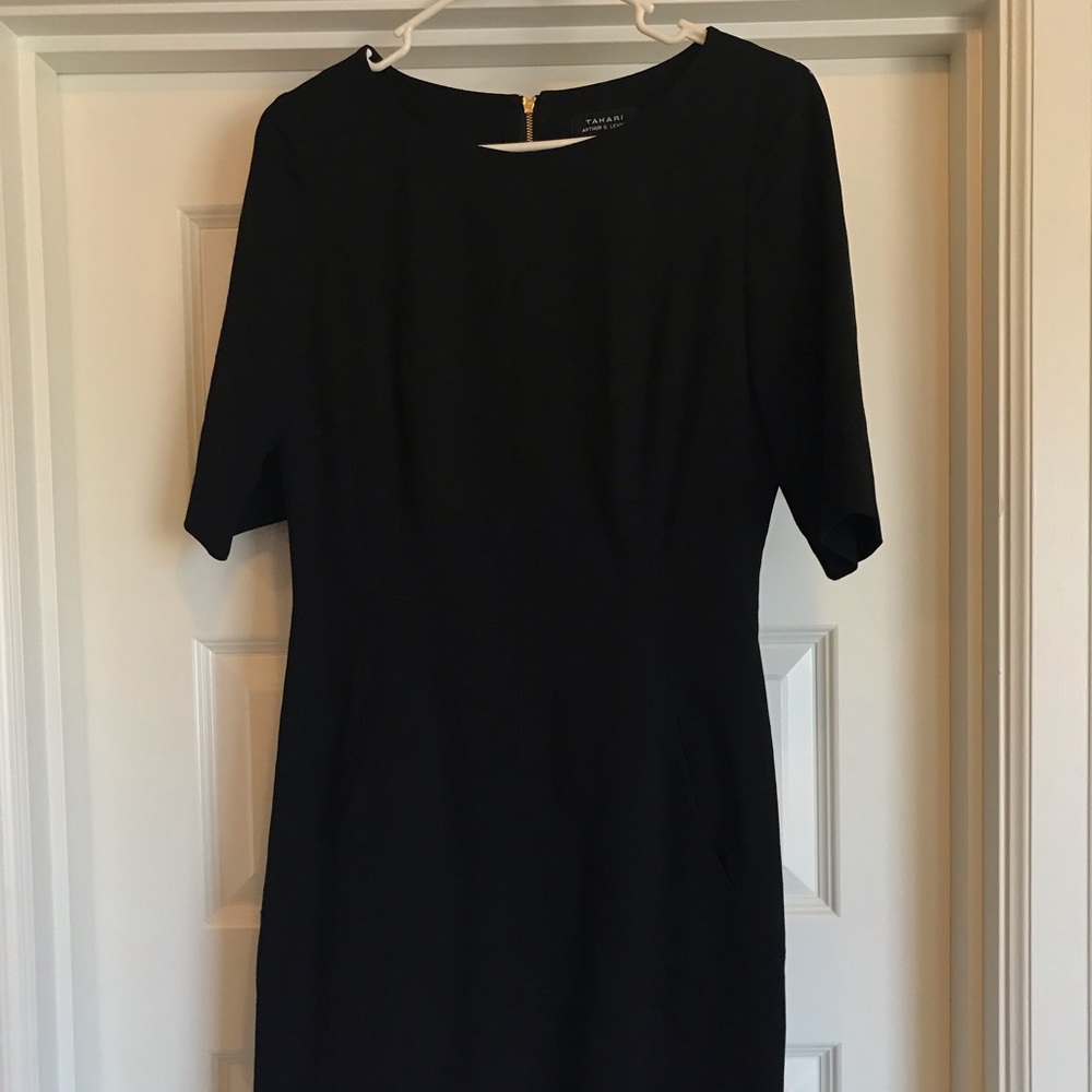 Tahari black dress